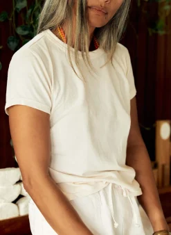 Women Imogene + Willie the drop tee in vintage white