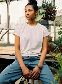 Women Imogene + Willie the drop tee in vintage white