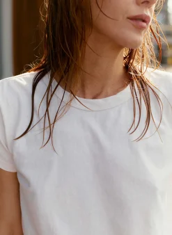 Women Imogene + Willie the drop tee in vintage white