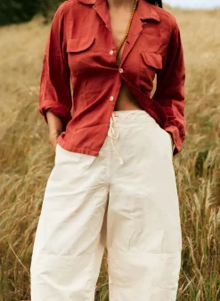 Women Imogene + Willie the flight pant in white ripstop