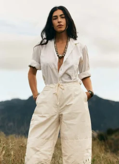Women Imogene + Willie the flight pant in white ripstop