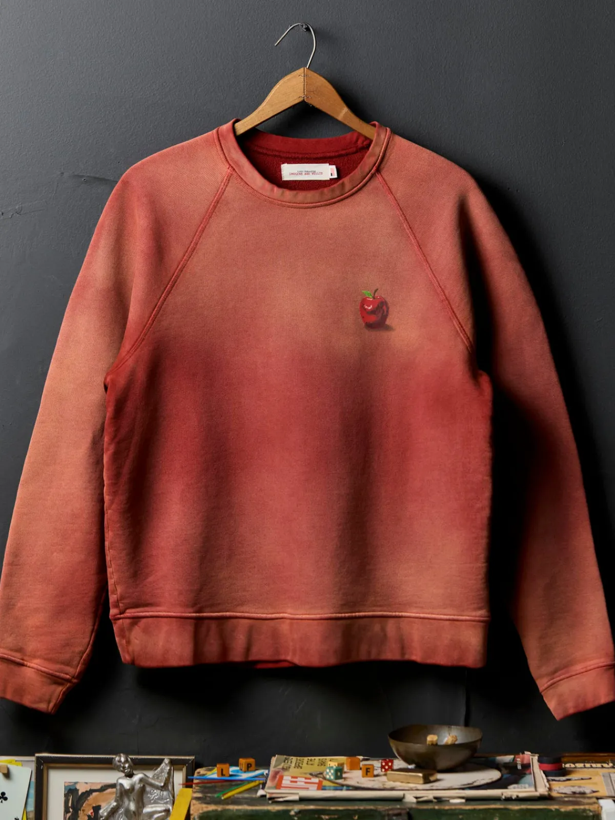 Imogene + Willie the "forbidden fruit" raglan crew