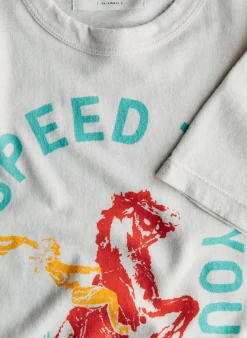 Women Imogene + Willie the "godspeed" tee in vintage white