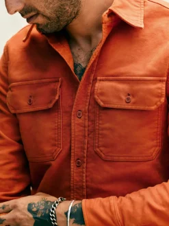 Imogene + Willie the griffin workshirt in orange