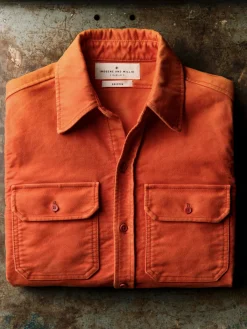 Imogene + Willie the griffin workshirt in orange