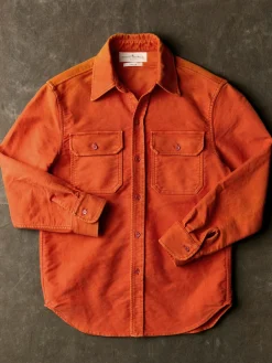 Imogene + Willie the griffin workshirt in orange