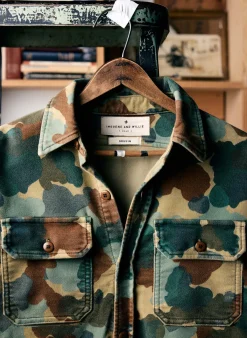 Imogene + Willie the griffin workshirt in painted camo