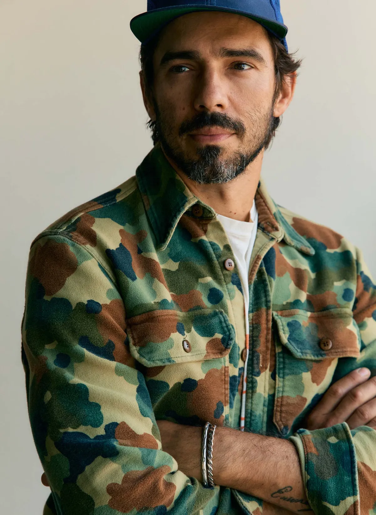 Imogene + Willie the griffin workshirt in painted camo