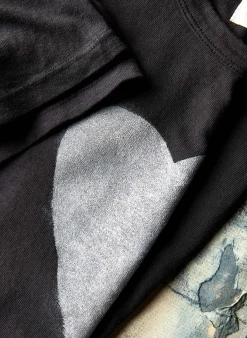 Women Imogene + Willie the "heart" tee in black