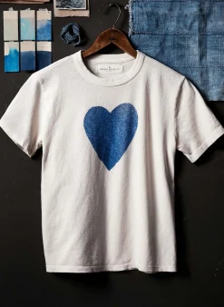 Women Imogene + Willie the "heart" tee in blue
