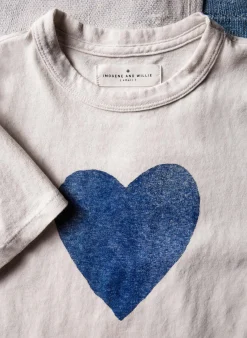 Women Imogene + Willie the "heart" tee in blue