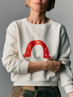 Women Imogene + Willie the "horseshoe" penny sweatshirt