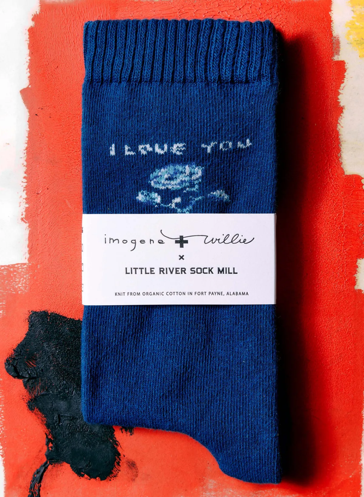 Imogene + Willie the "i love you" sock