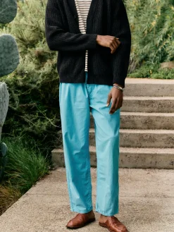 Imogene + Willie the lounge pant in aqua poplin