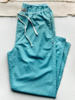 Imogene + Willie the lounge pant in aqua poplin
