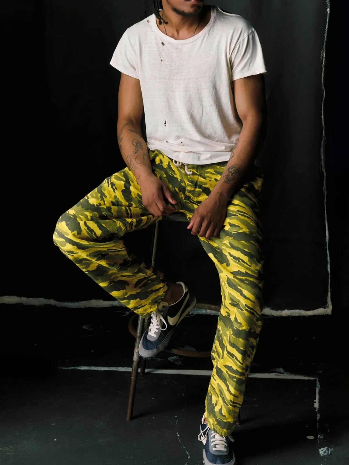 Imogene + Willie the lounge pant in brushstroke camo