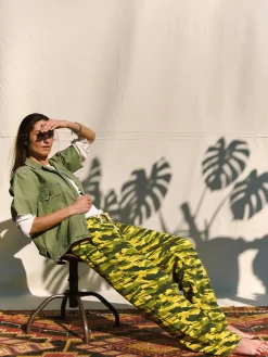 Women Imogene + Willie the lounge pant in brushstroke camo