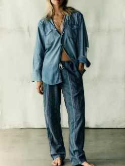 Women Imogene + Willie the lounge pant in sonoran jacquard