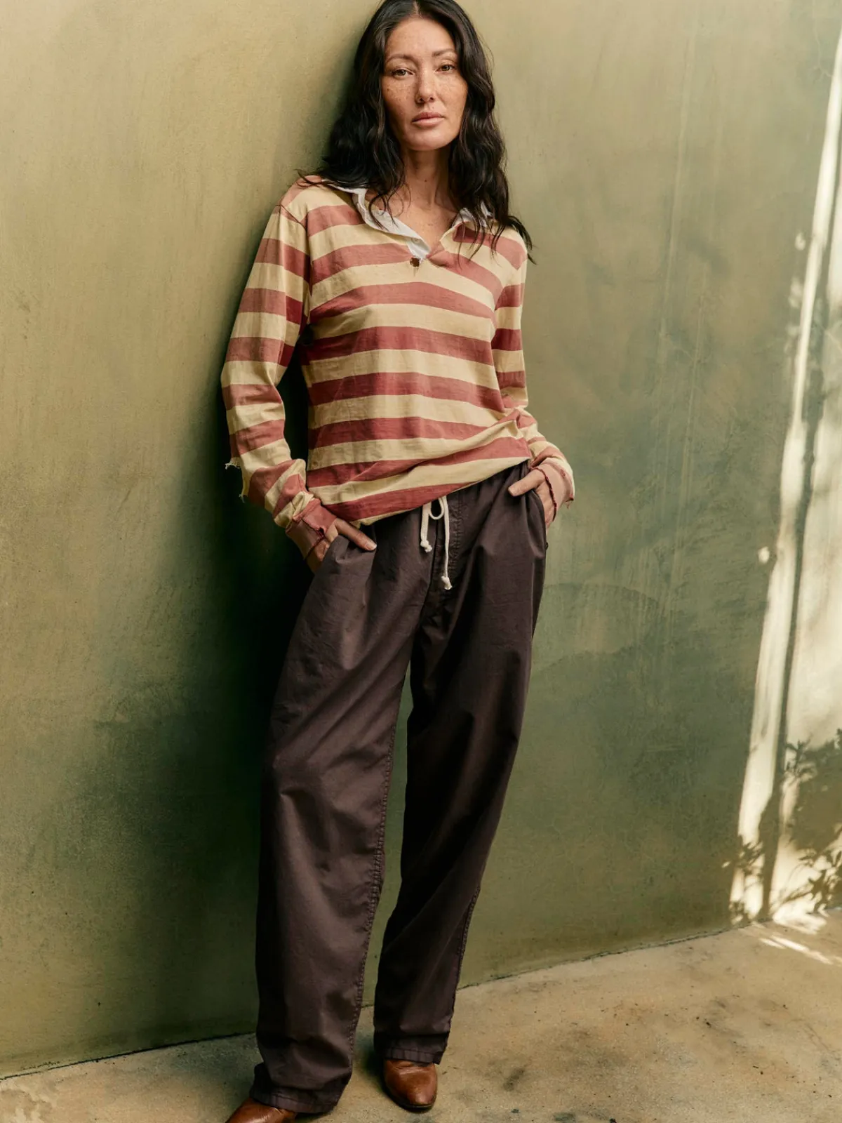 Women Imogene + Willie the lounge pant in umber poplin