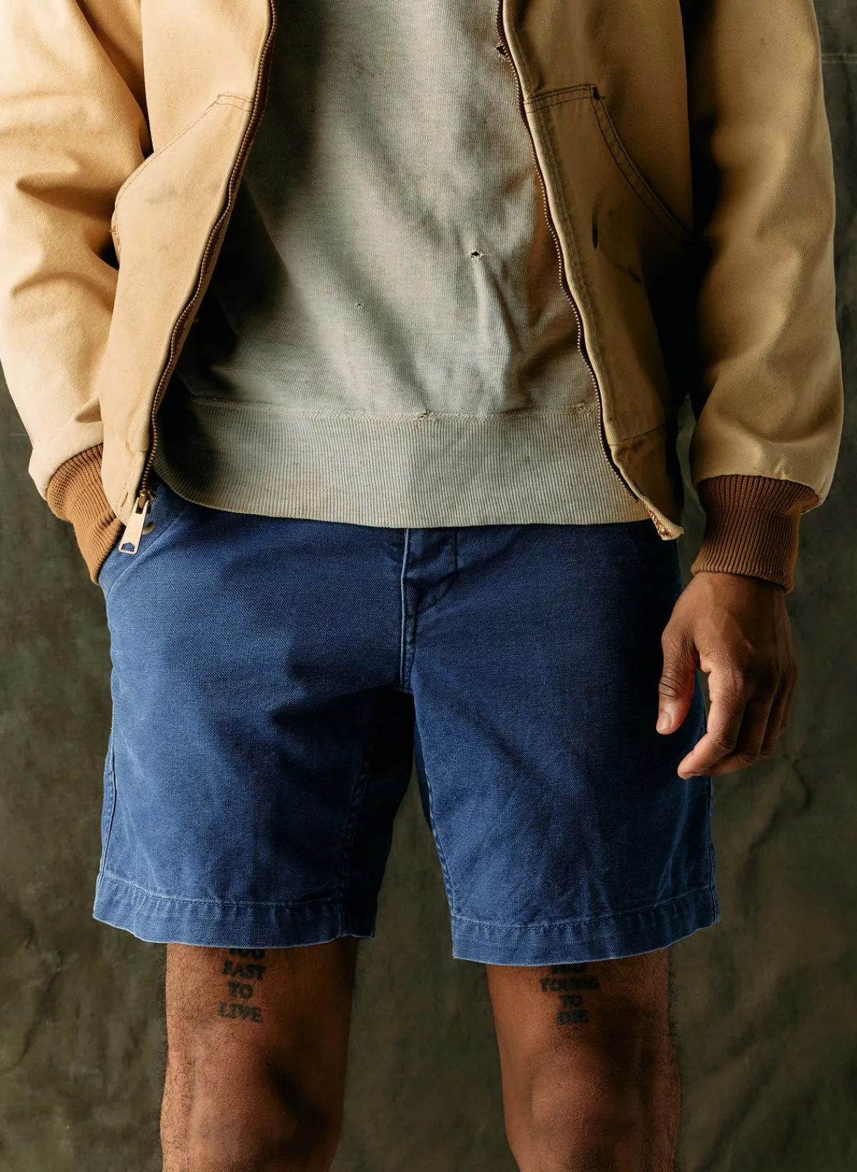Imogene + Willie the mountain short in french blue