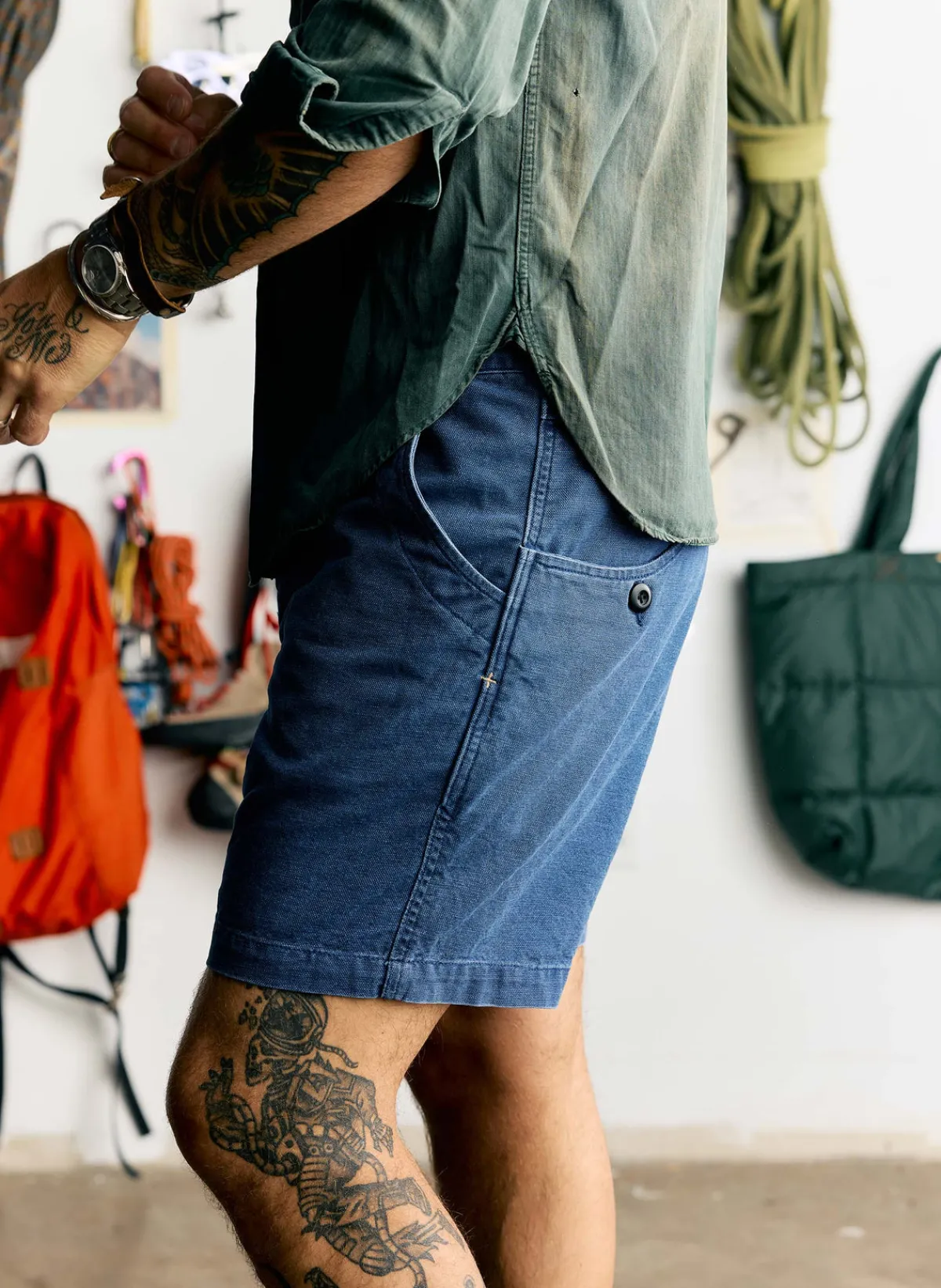Imogene + Willie the mountain short in french blue