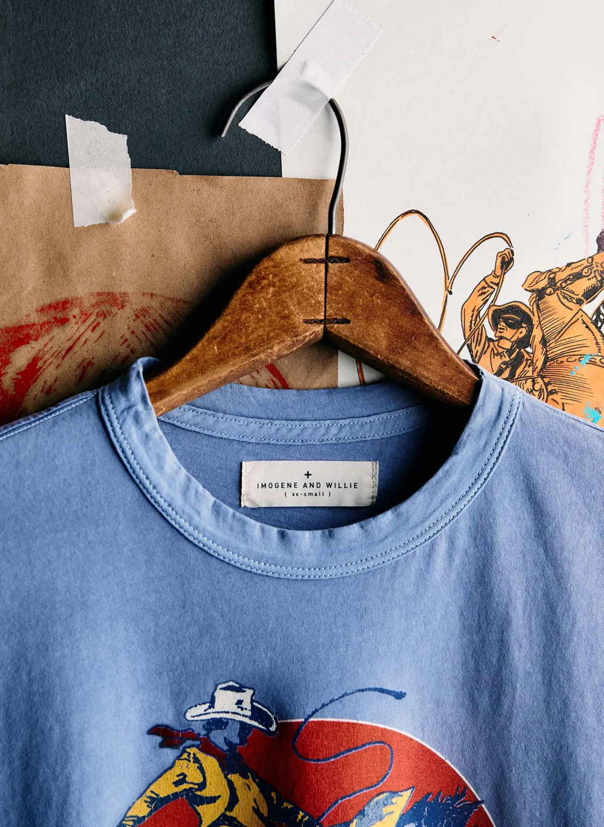 Women Imogene + Willie the "next time" tee in blue