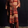 Women Imogene + Willie the ojai robe in coastal stripe