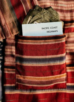 Women Imogene + Willie the ojai robe in coastal stripe