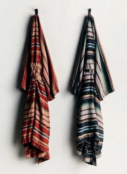 Women Imogene + Willie the ojai robe in coastal stripe
