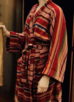 Women Imogene + Willie the ojai robe in coastal stripe