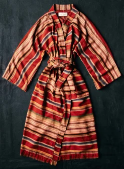 Women Imogene + Willie the ojai robe in coastal stripe