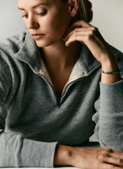 Women Imogene + Willie the quarter zip heather pullover