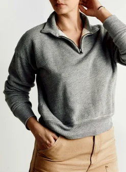 Women Imogene + Willie the quarter zip heather pullover