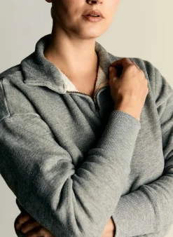 Women Imogene + Willie the quarter zip heather pullover