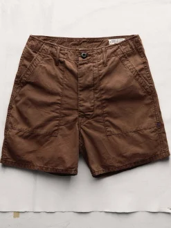 Imogene + Willie the ripstop fatigue short in brown