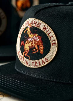 Women Imogene + Willie the "rodeo" trucker