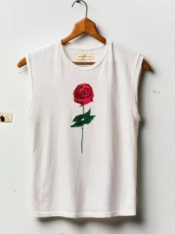 Women Imogene + Willie the "rose" muscle tee