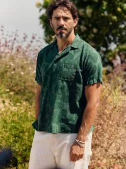 Imogene + Willie the serra camp shirt in painted botanic