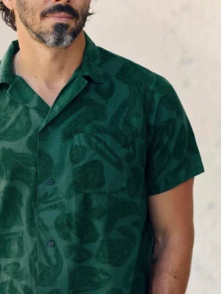 Imogene + Willie the serra camp shirt in painted botanic