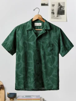 Imogene + Willie the serra camp shirt in painted botanic