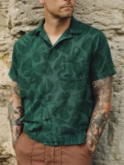 Imogene + Willie the serra camp shirt in painted botanic