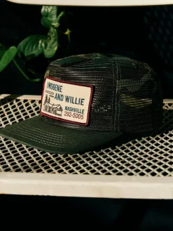 Women Imogene + Willie the "service station" mesh trucker in camo