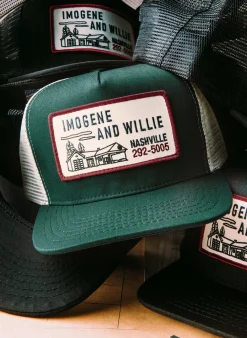 Women Imogene + Willie the "service station" trucker in green