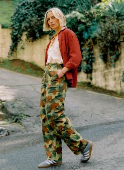 Women Imogene + Willie the sonora painted camo trouser