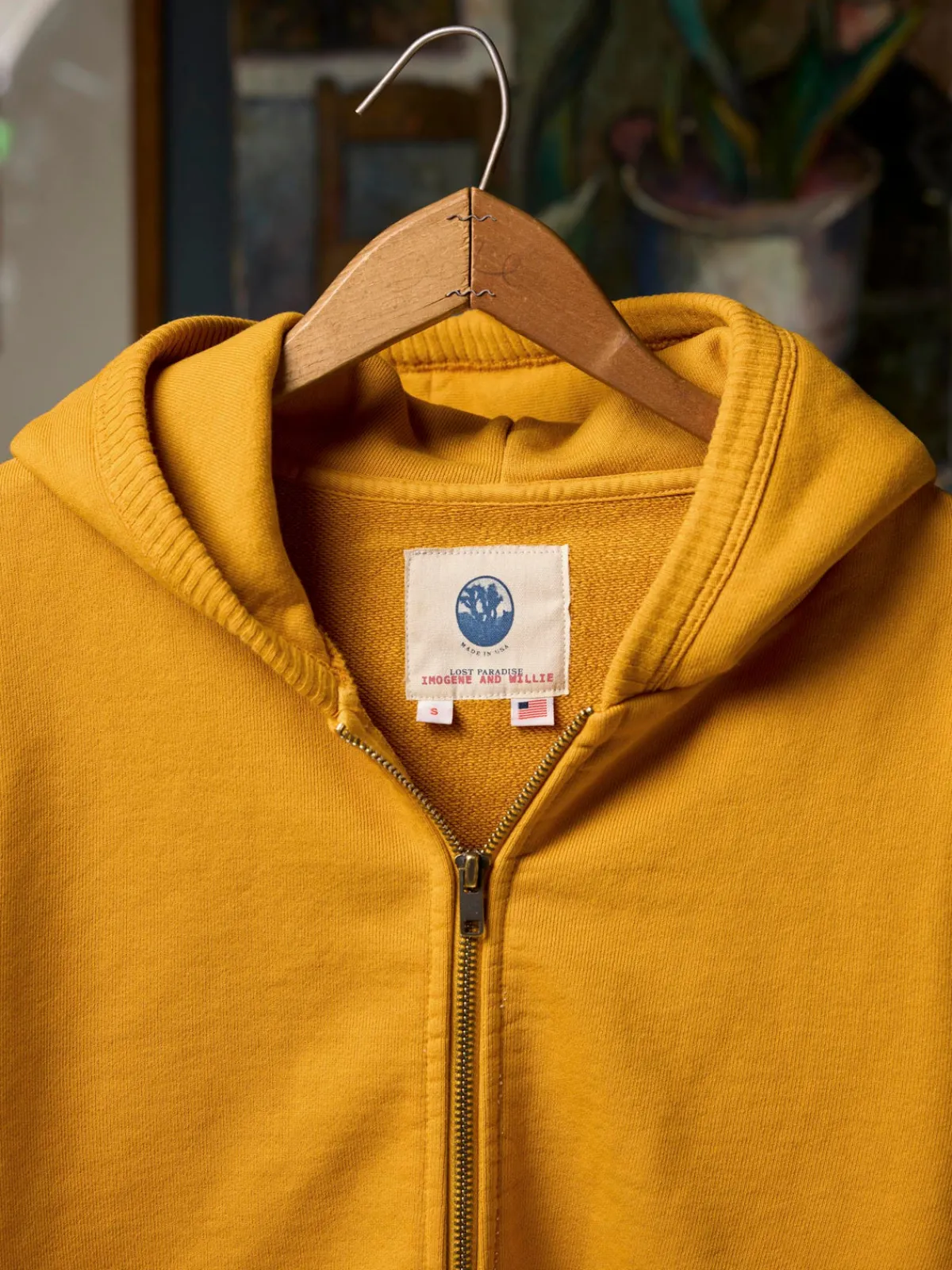 Women Imogene + Willie the standard zip sweatshirt in amber