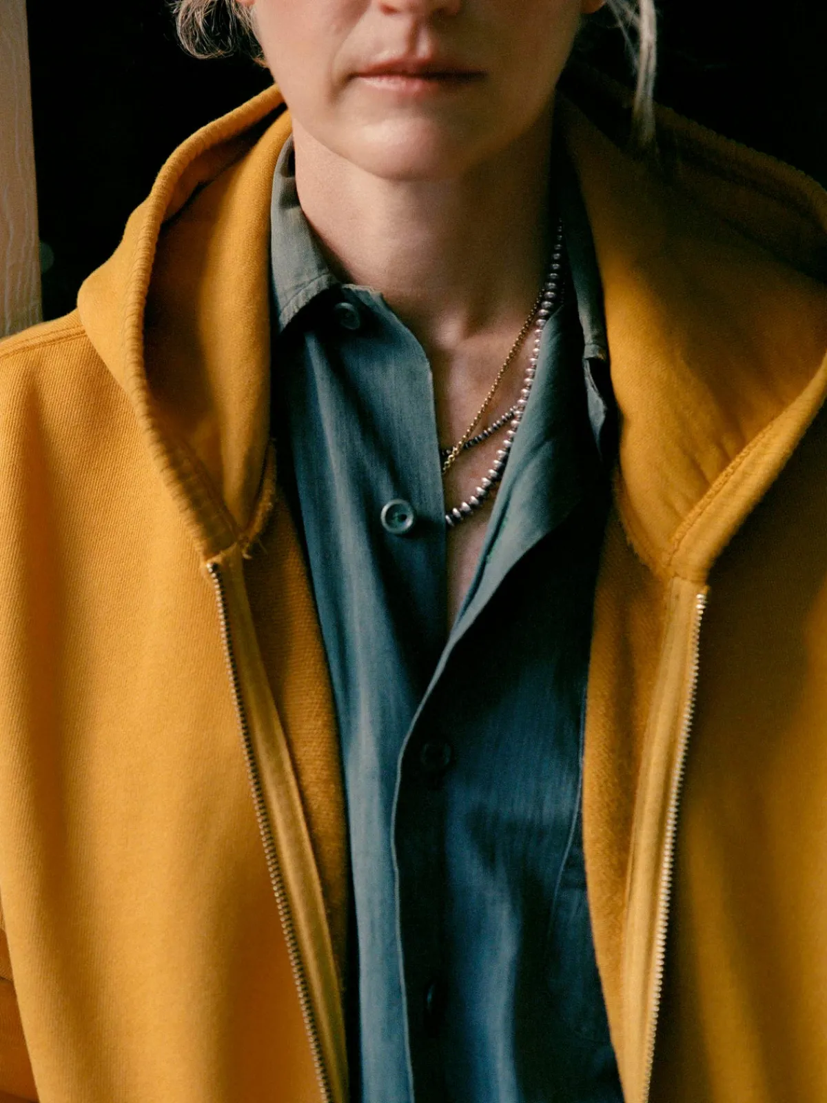 Women Imogene + Willie the standard zip sweatshirt in amber