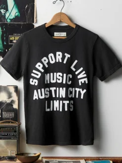 Women Imogene + Willie the "support live music" acl tee