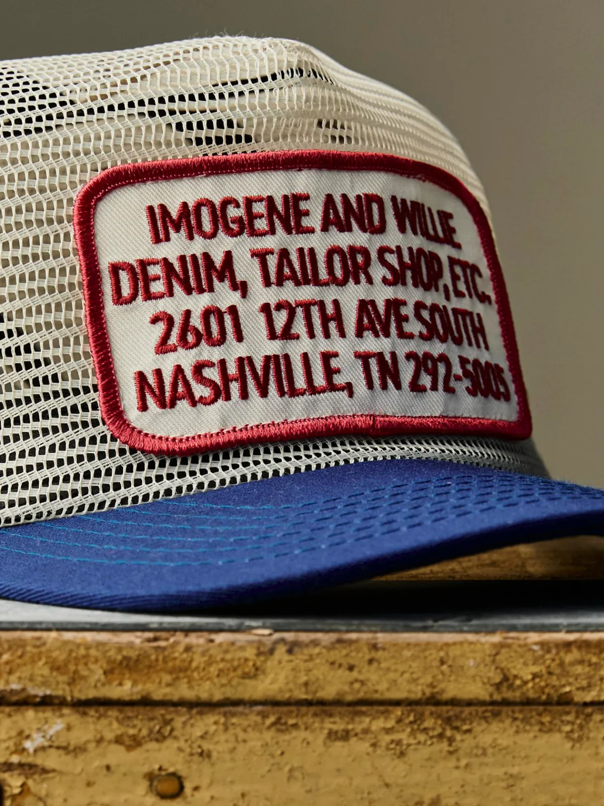 Women Imogene + Willie the "tailor shop" mesh trucker