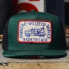 Women Imogene + Willie the "tow service" trucker