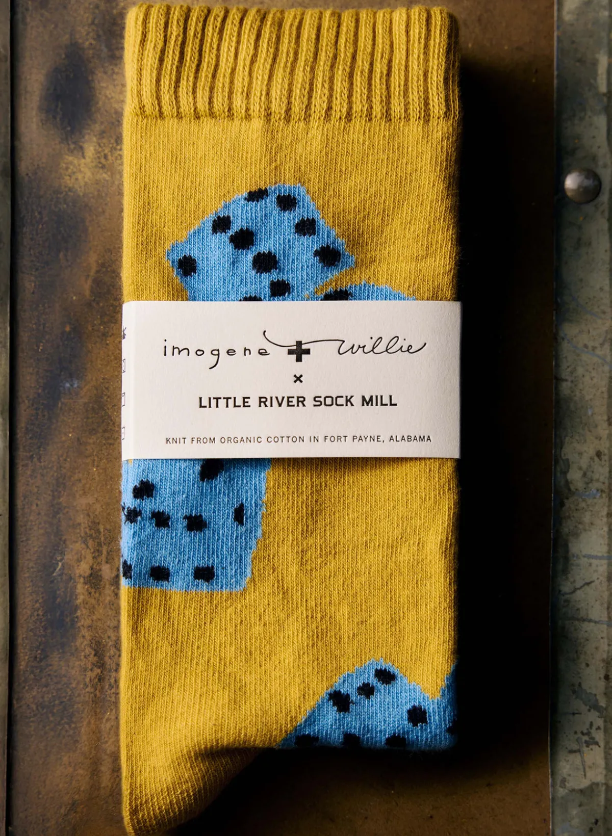 Women Imogene + Willie the "tumblin dice" sock in gold